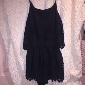 Romper with embroidery